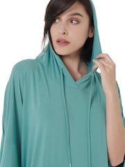 leem Green Kangaroo Pockets Kaftan - Image 4 of 5