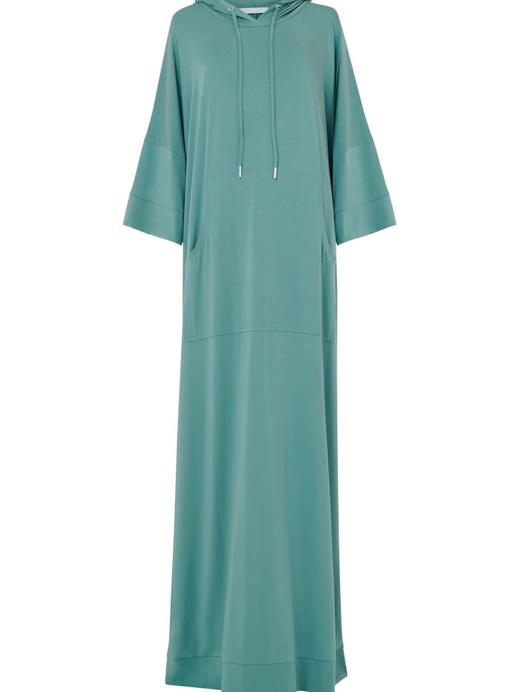 leem Green Kangaroo Pockets Kaftan - Image 5 of 5