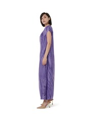 leem Purple Abstract Print Plisse Kaftan - Image 2 of 5