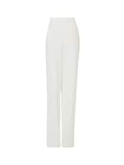 leem Cream Front Pleats Relaxed Trouser - Image 5 of 5
