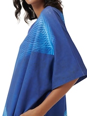 leem Blue Arabic Print Kaftan - Image 5 of 6