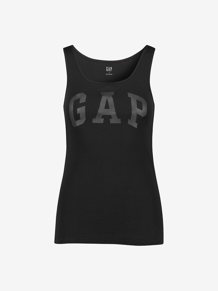 Gap Black Logo Ribbed Vest - Image 4 of 4