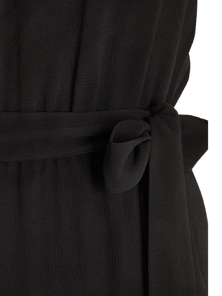 Quiz Black Bardot Dip Hem Dress - Image 6 of 6