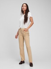 Gap Beige Mid Rise '90s Loose Fit Jeans - Image 1 of 3