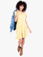 Brakeburn Yellow Ayla Wrap Dress - Image 1 of 4