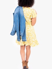 Brakeburn Yellow Ayla Wrap Dress - Image 2 of 4