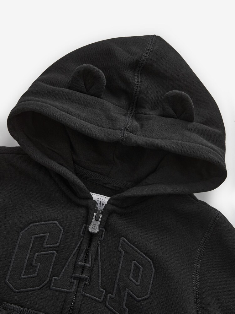 Gap Black Logo Zip Up Hoodie (Newborn - 5yrs) - Image 2 of 3