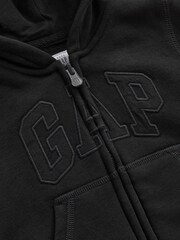 Gap Black Logo Zip Up Hoodie (Newborn - 5yrs) - Image 3 of 3