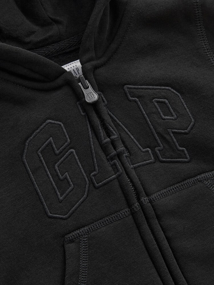 Gap Black Logo Zip Up Hoodie (Newborn - 5yrs) - Image 3 of 3