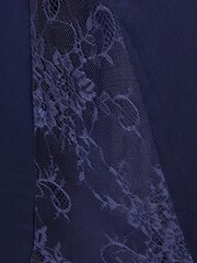 Quiz Blue Satin Wrap Jumpsuit - Image 5 of 5