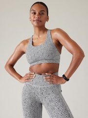 Athleta Black/White D-DD Cup Ultimate Medium Impact Sports Bra - Image 1 of 5