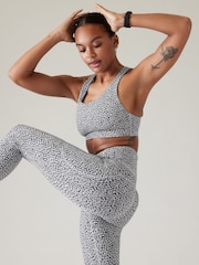 Athleta Black/White D-DD Cup Ultimate Medium Impact Sports Bra - Image 3 of 5
