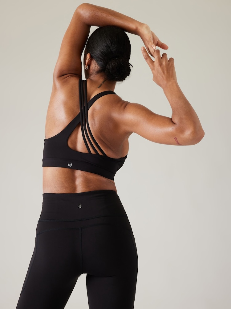 Athleta Black Train Free Medium Impact Sports Bra - Image 2 of 3