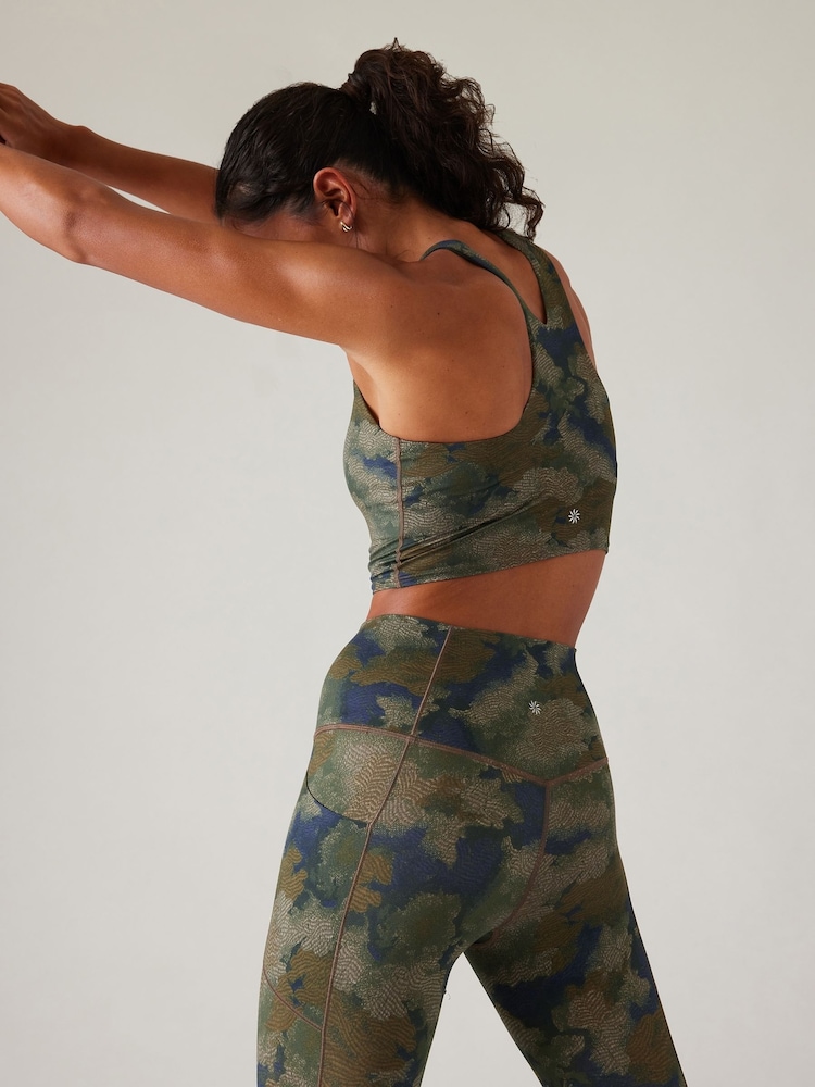 Athleta Green A-C Cup Conscious Crop Low Impact Sports Bra - Image 2 of 3