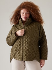 Athleta Green Whisper Featherless Jacket - Image 1 of 5