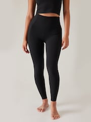 Athleta Black Elation Rib Mix Leggings - Image 1 of 5