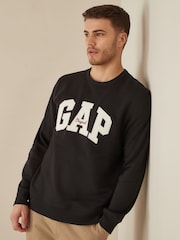 Gap Black Original Logo Crew Neck Jumper - Image 2 of 5