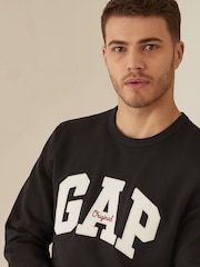 Gap Black Original Logo Crew Neck Jumper - Image 4 of 5