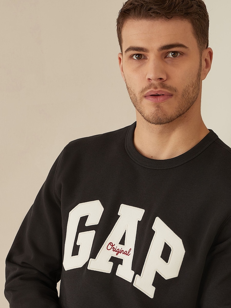 Zwart - Gap - Original trui met ronde hals en logo - Image 4 of 5