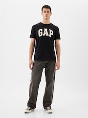 Gap Black Logo Short Sleeve Crew Neck T Shirt - Image 6 of 8