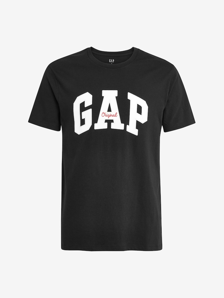 Gap Black Logo Short Sleeve Crew Neck T Shirt - Image 8 of 8 Gap Black Logo Short Sleeve Crew Neck T Shirt - Image 8 of 8