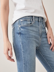 Gap Light Indigo Blue High Waisted Stretch True Skinny Jeans - Image 4 of 6