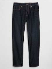 Gap Dark Wash Blue Straight Fit Stretch Jeans - Image 3 of 4