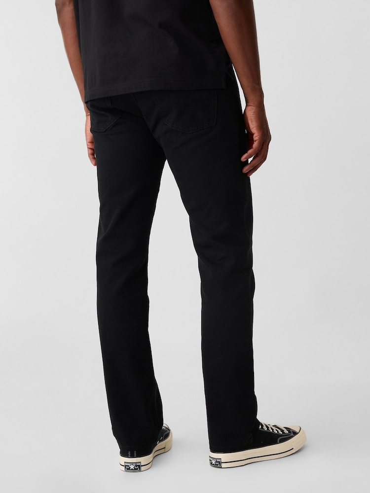 Gap Black Straight Fit Stretch Jeans - Image 3 of 6