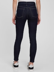 Gap Dark Indigo Blue High Waisted Stretch True Skinny Jeans - Image 2 of 3