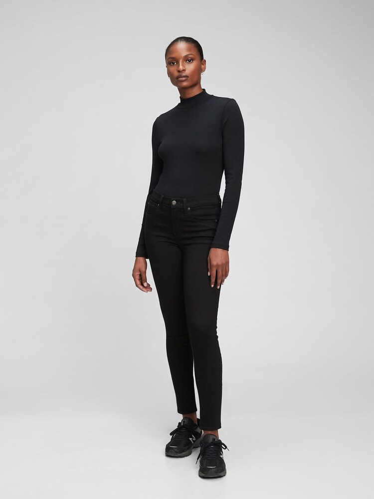 Gap Black Mid Rise True Skinny Jeans - Image 1 of 1