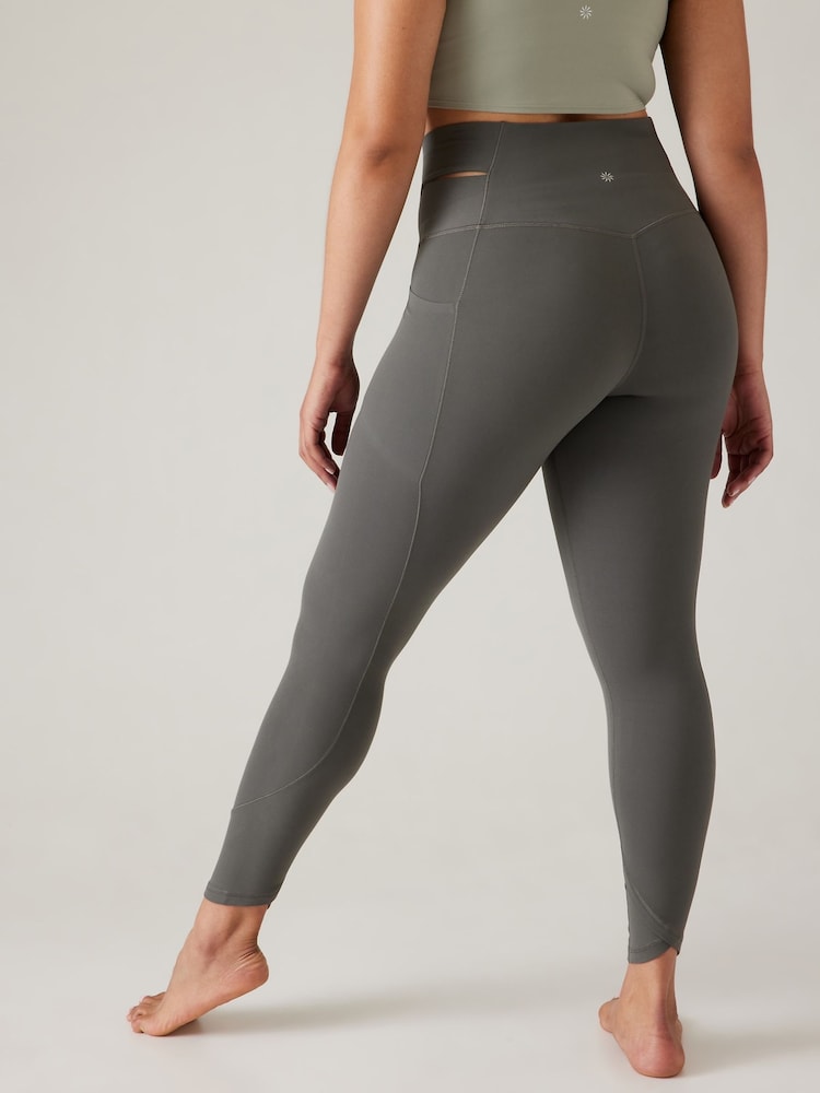 Athleta Grey Salutation Stash Wrap Leggings - Image 2 of 6