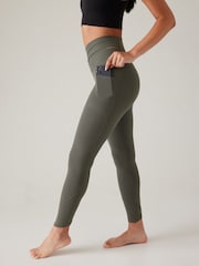 Athleta Grey Salutation Stash Wrap Leggings - Image 5 of 6