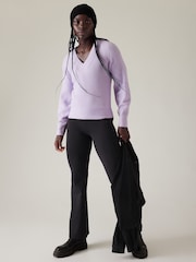 Athleta Purple Layover V-Neck Jumper - Image 3 of 5