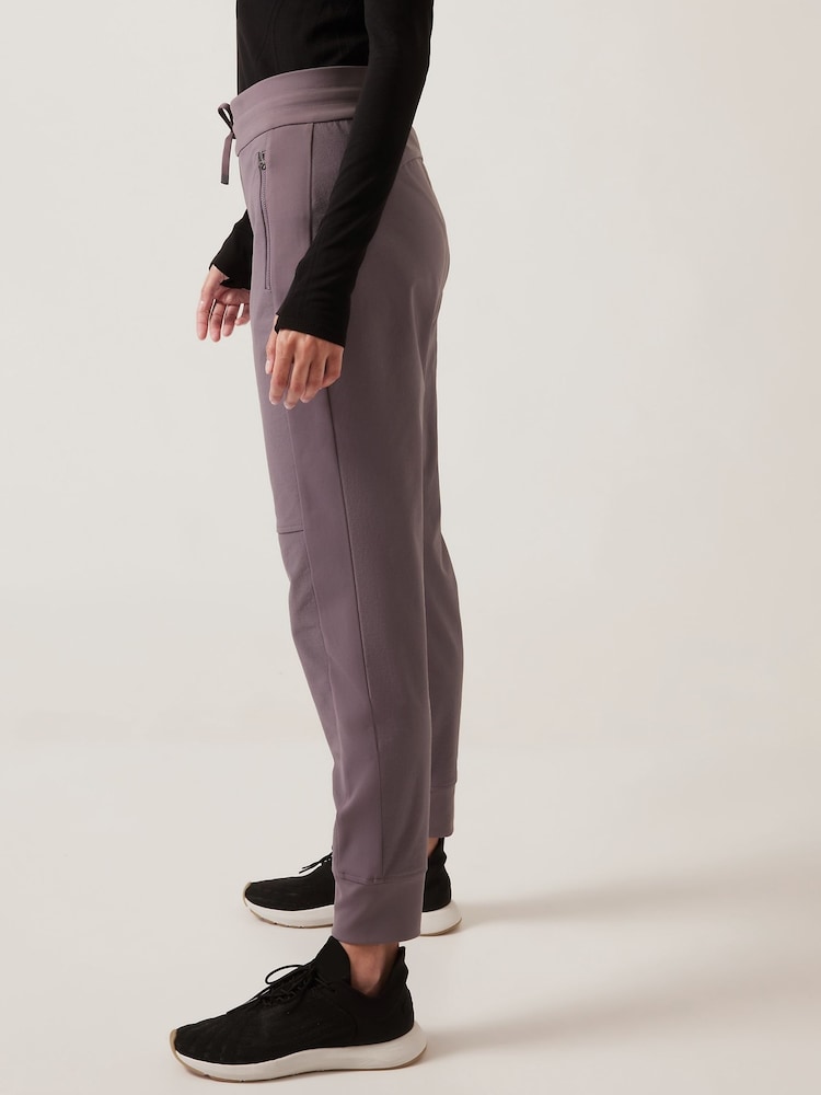 Athleta Purple Headlands Hybrid Trek Joggers - Image 3 of 3
