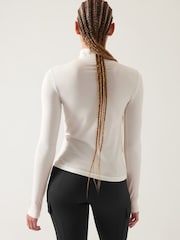 Athleta White Ascent Seamless Turtleneck T-Shirt - Image 2 of 9