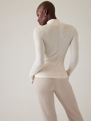 Athleta White Ascent Seamless Turtleneck T-Shirt - Image 7 of 9