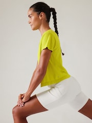 Athleta Yellow Ether Seamless Mesh T-Shirt - Image 4 of 6