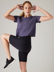 Athleta Purple Ether Seamless Mesh T-Shirt - Image 4 of 6
