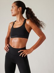 Athleta Black Train Free Medium Impact Sports Bra - Image 1 of 3