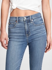 Gap Mid Indigo Blue High Waisted Classic Stretch True Skinny Jeans - Image 3 of 5