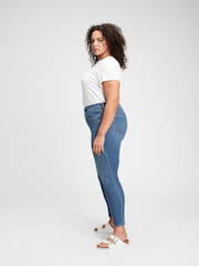 Gap Mid Indigo Blue High Waisted Classic Stretch True Skinny Jeans - Image 5 of 5