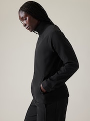 Athleta Black Stride Two Way Zip Through Jacket - Image 5 of 5