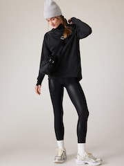Athleta Black Cosy Karma Twist Neck Jumper - Image 5 of 10