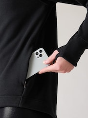 Athleta Black Cosy Karma Twist Neck Jumper - Image 6 of 10