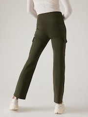 Athleta Green Delancey Straight Cargo Trousers - Image 2 of 5