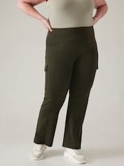 Athleta Green Delancey Straight Cargo Trousers - Image 4 of 5