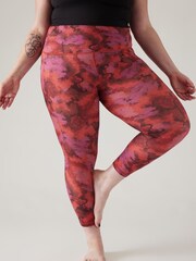 Athleta Red Salutation Stash 7/8 Leggings - Image 4 of 5