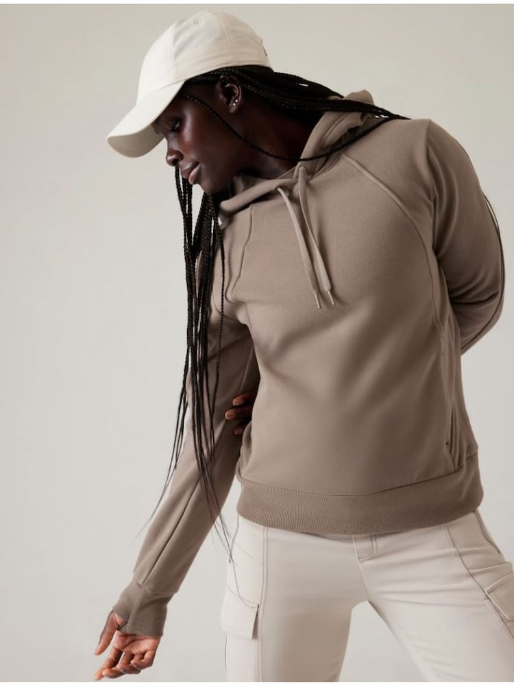 Athleta Grey Retroplush Revive Hoodie - Image 1 of 6 Athleta Grey Retroplush Revive Hoodie - Image 1 of 6