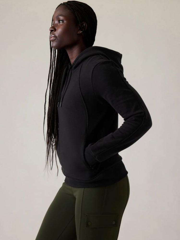 Athleta Black Retroplush Revive Hoodie - Image 1 of 6 Athleta Black Retroplush Revive Hoodie - Image 1 of 6