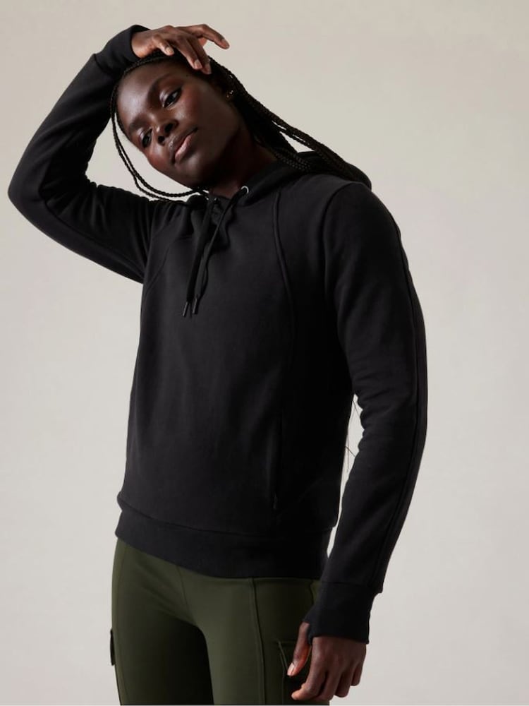 Athleta Black Retroplush Revive Hoodie - Image 2 of 6 Athleta Black Retroplush Revive Hoodie - Image 2 of 6